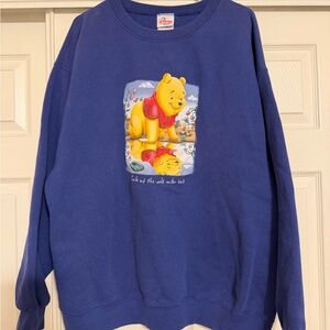 Vintage 90s Winnie the Pooh Smile and the World Smiles Back Sweatshirt